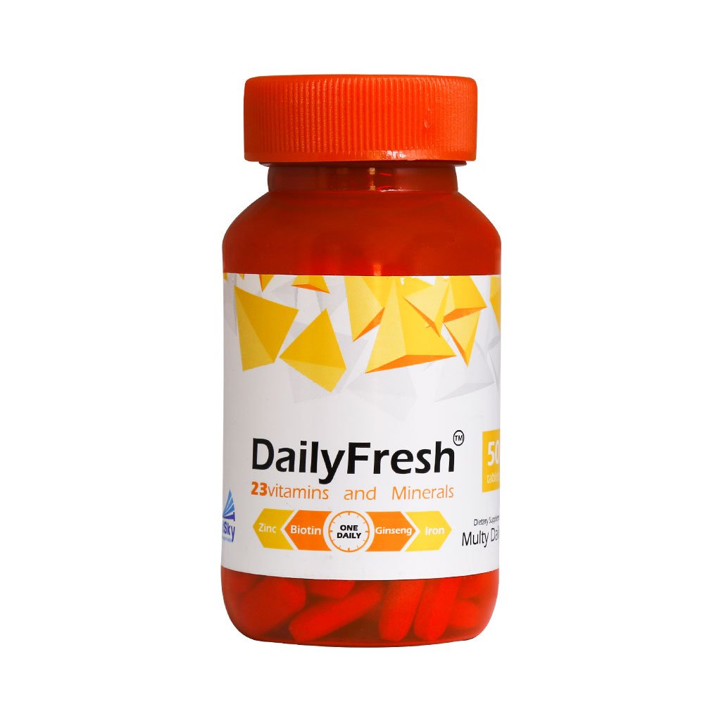 قرص دیلی فِرش حاوی 23 نوع ویتامین و مینرال DAILY FRESH