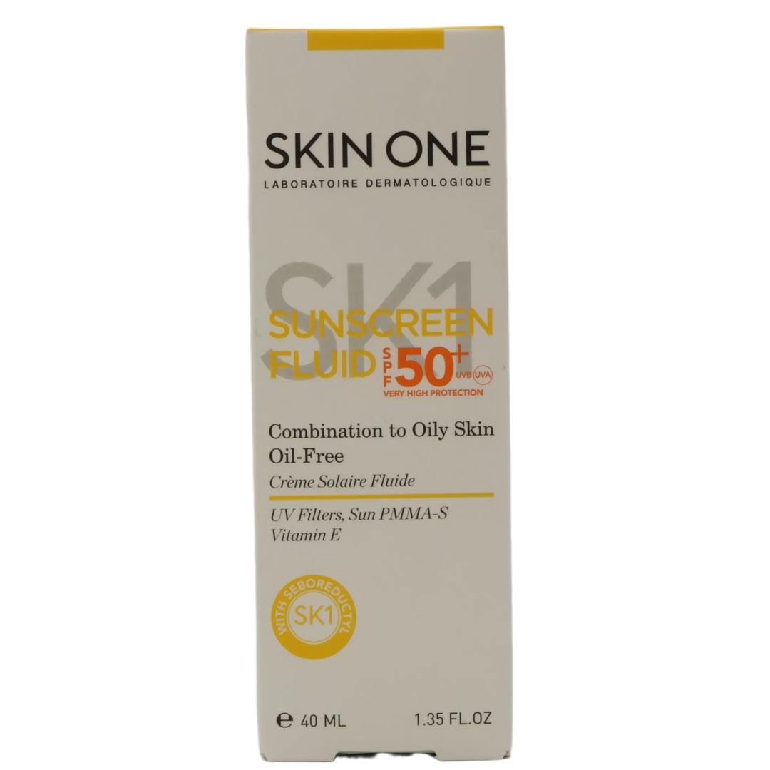 ضد آفتاب بی رنگ فاقد چربی اسکین وانSUNSCREEN FLUID SPF 50+ SKIN ONE