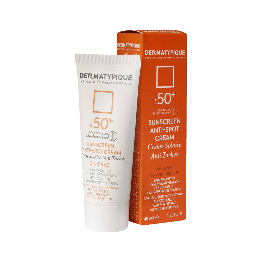 ضدآفتاب روشن کننده +SPF 50 درماتیپیکSUNSCREEN ANTI SPOT CREAM DERMATYPIQUE