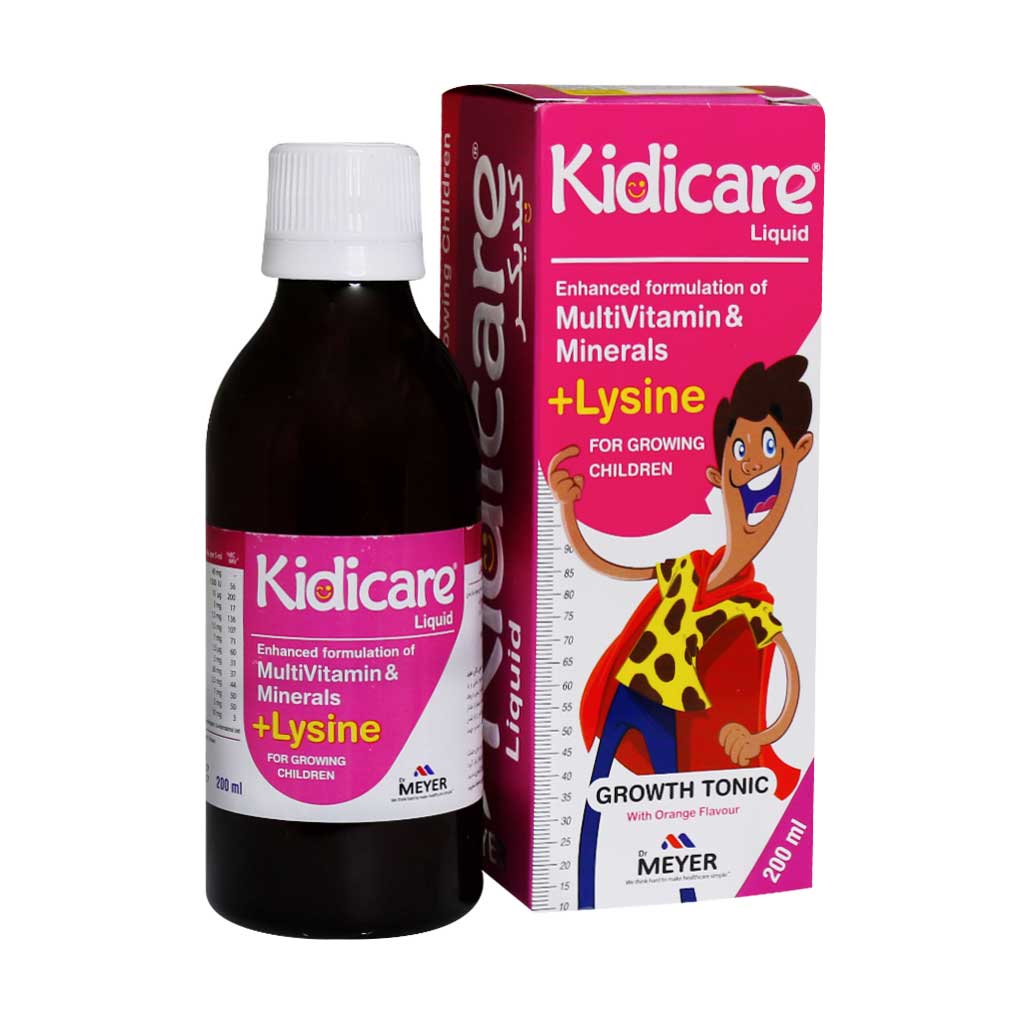 شربت کیدی کر ویتابیوتیکس ۲۰۰ میلی لیتر KIDICARE LIQUID