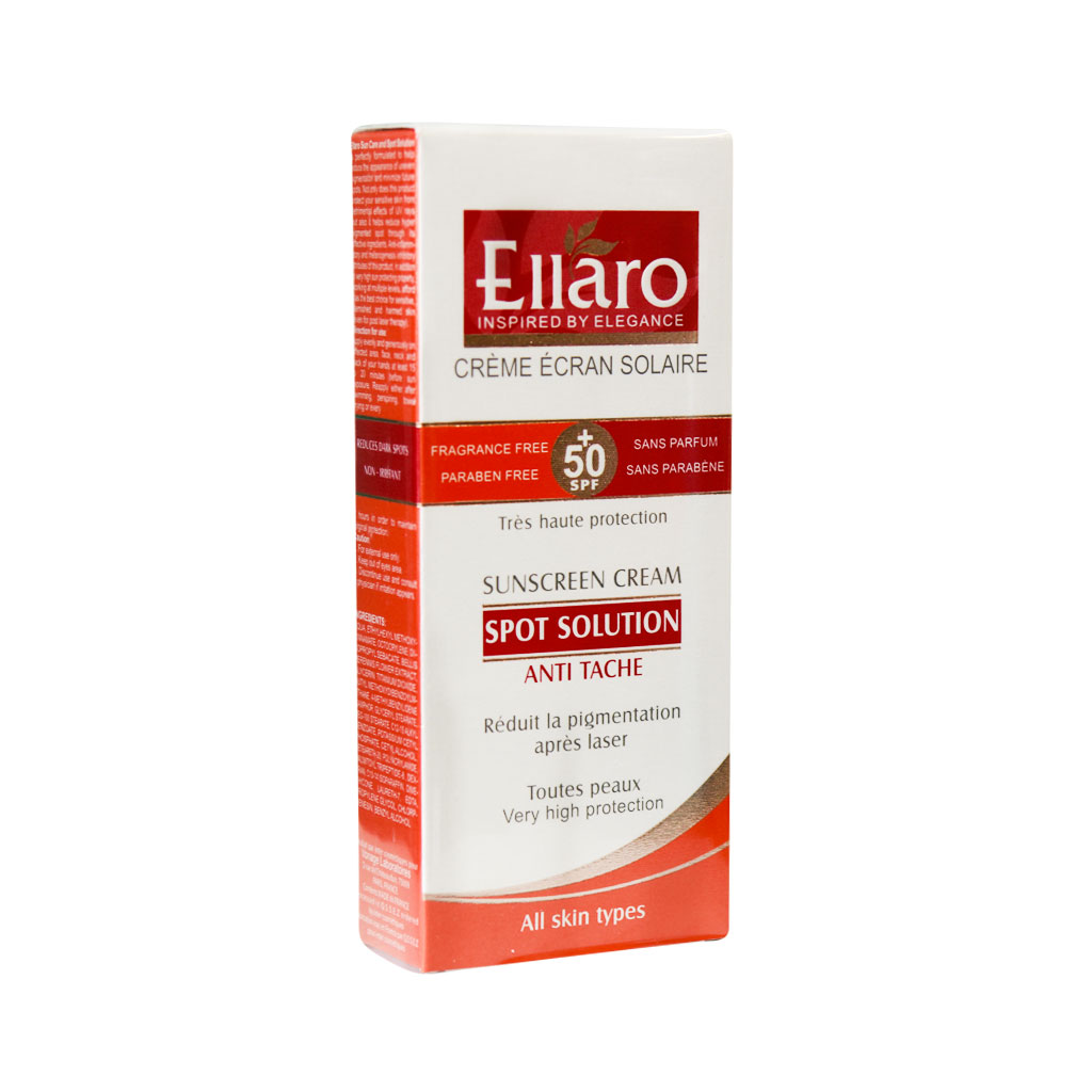 کرم ضد آفتاب اسپات سولوشن الارو SPOT SOLUTION SPF50+ ELLARO