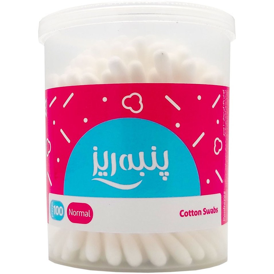 گوش پاک کن پنبه ریز - 100عددی COTTON SWABS PANBERES