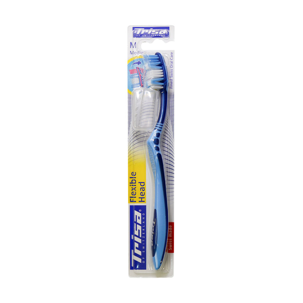 مسواک فلکسیبل هد با برس متوسط تریزا TRISA FLEXIBLE HEAD MEDIUM TOOTHBRUSH