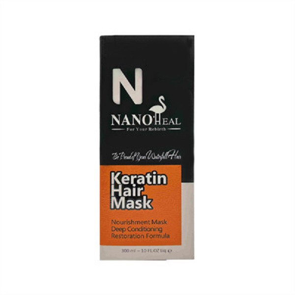 ماسک مو کراتین با آبکشی داخل حمام نانوهیل  KERATIN HAIR MASK FREE SULFATE NANOHEAL