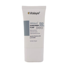 فلوئید ضد آفتاب ضد لک وایت ویت بی رنگ ویتالیر VITALAYER WHITEVIT ANTI-BROWN SPOT WHITENING FLUID