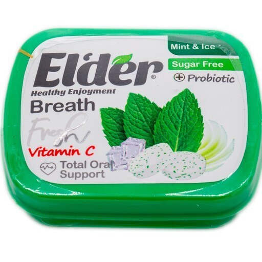 قرص خوشبو کننده دهان پروبیوتیک نعناع یخ الدر MINT & ICE MOUTH FRESHENER ELDER