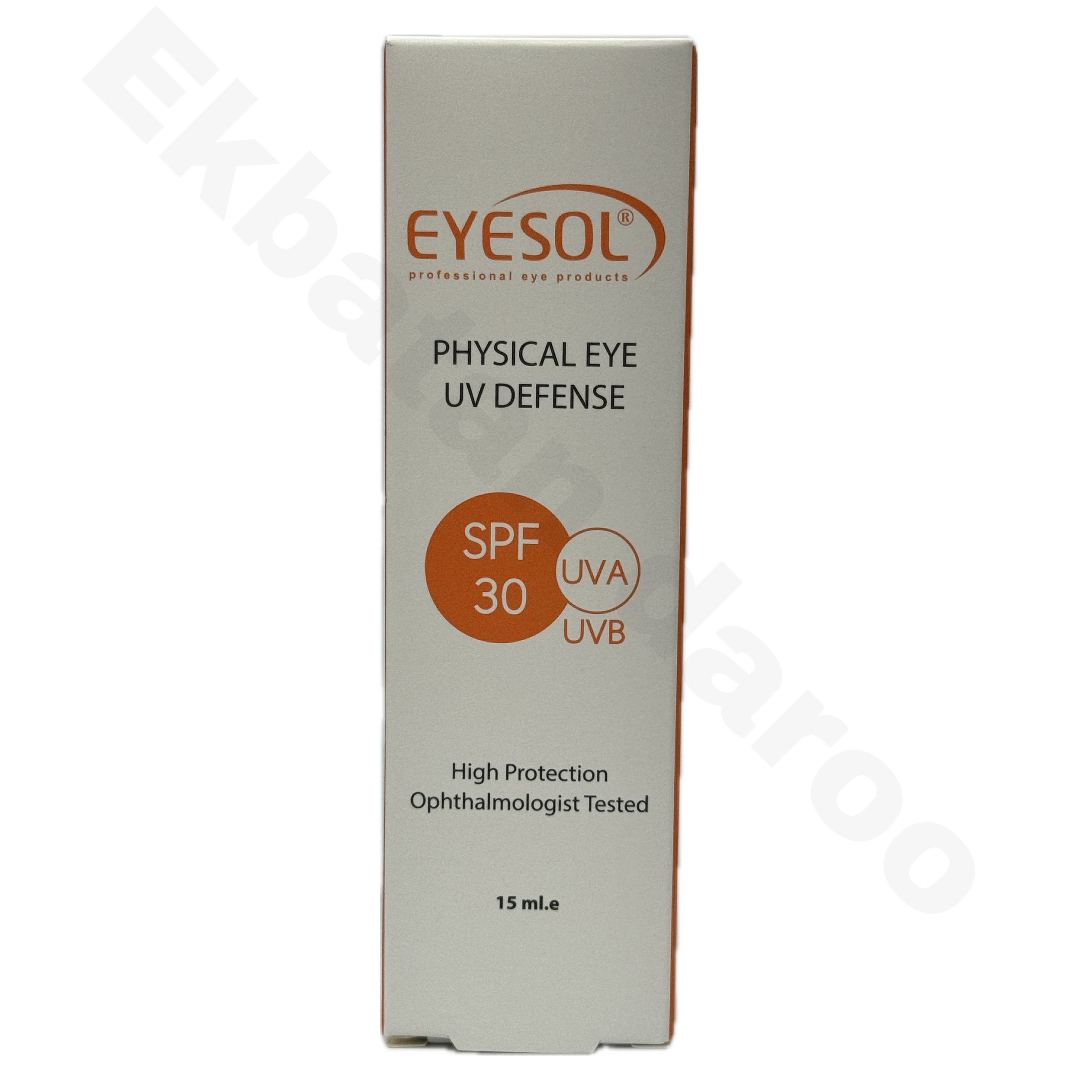 ضد آفتاب دور چشم آیسول بدون رنگ EYESOL PHYSICAL EYE UV DEFENSE