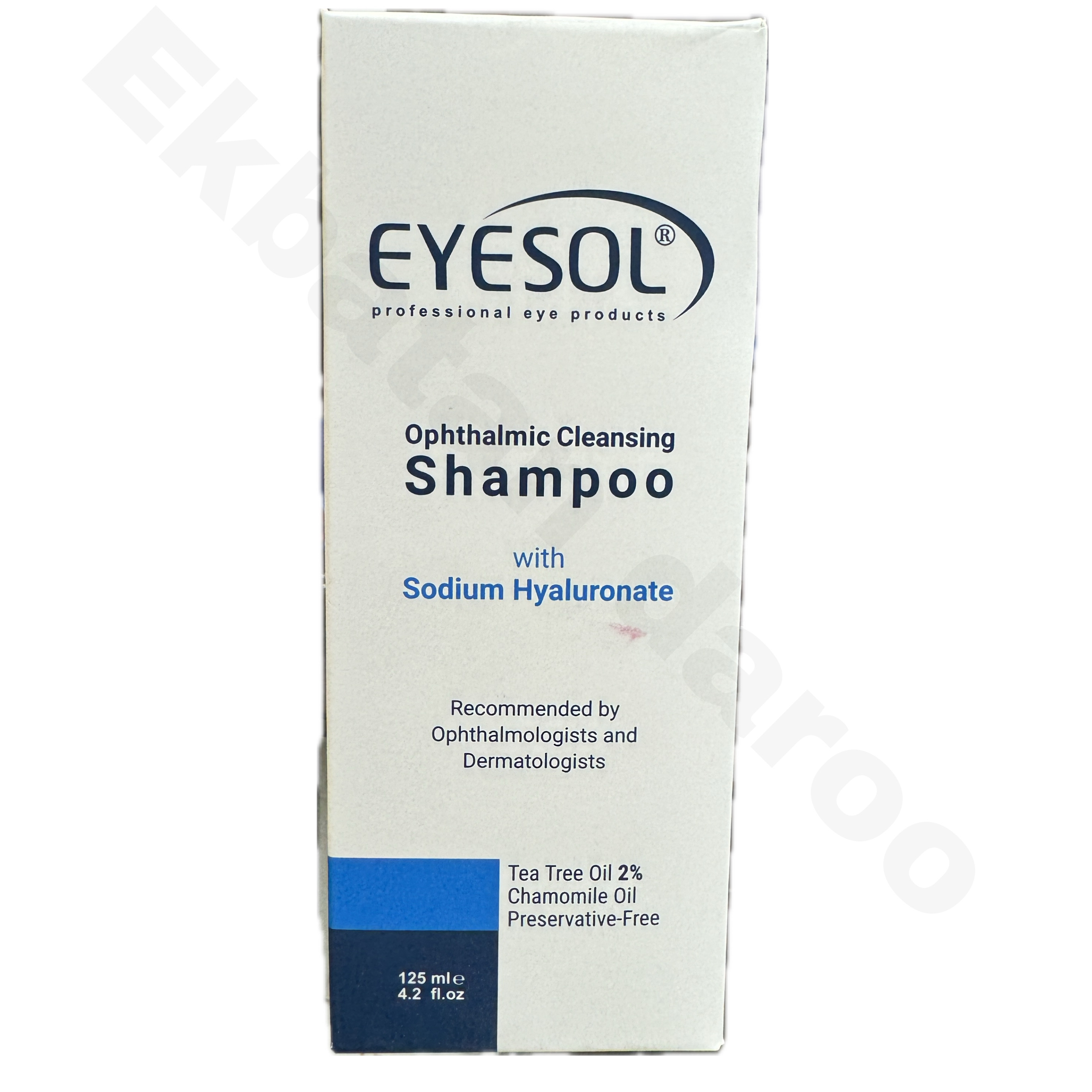 شامپو شستشوی پلک و مژه حاوی روغن درخت چای 125 میل آیسول  EYESOL OPHTALMIC CLEANING SHAMPOO