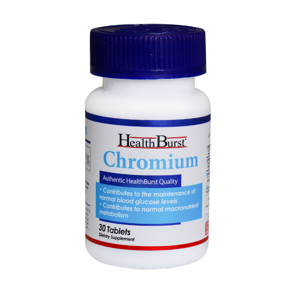 قرص کرومیوم هلث برست ۳۰ عددی HEALTH BURST CHROMIUM